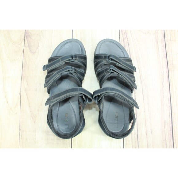 LL Bean Black Nylon Boothbay Sport Hiking Sandals Size 6 M - Picture 7 of 8
